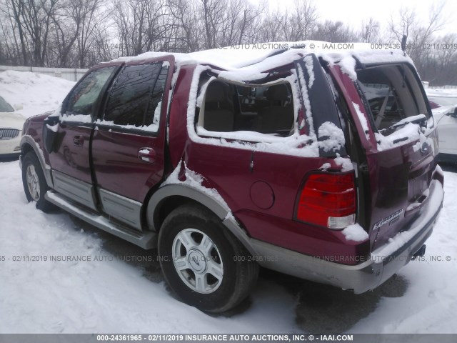 1FMPU17L04LB52658 - 2004 FORD EXPEDITION EDDIE BAUER RED photo 3