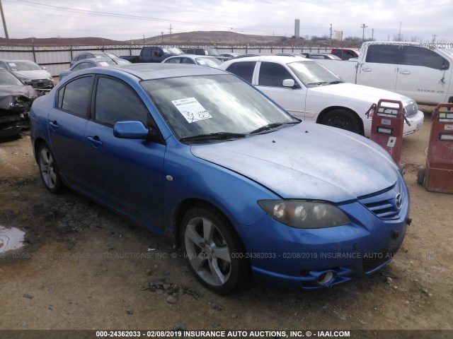 JM1BK123651246391 - 2005 MAZDA 3 S BLUE photo 1