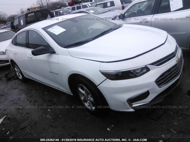1G1ZB5ST8HF122399 - 2017 CHEVROLET MALIBU LS WHITE photo 1