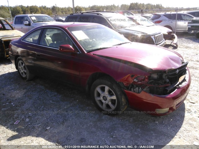 2T1CF22P6YC358349 - 2000 TOYOTA CAMRY SOLARA SE/SLE RED photo 1