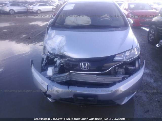 JHMGK5H85GS009614 - 2016 HONDA FIT EX/EXL SILVER photo 6