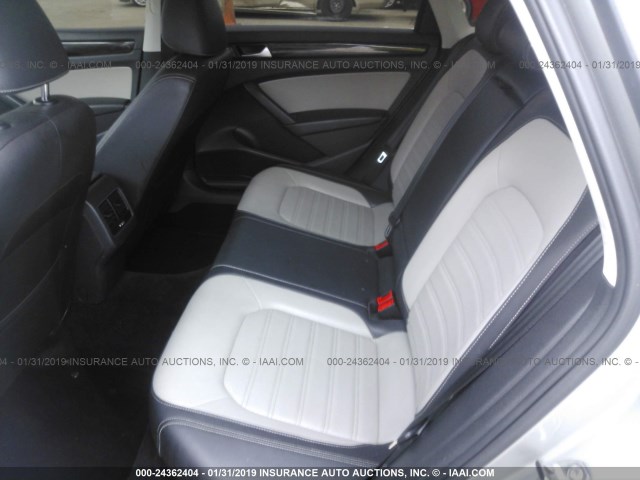 1VWBS7A3XEC107743 - 2014 VOLKSWAGEN PASSAT SE SILVER photo 8