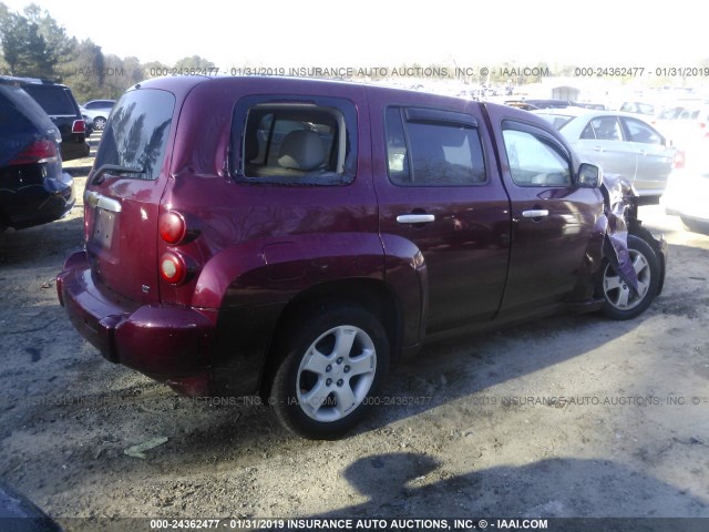 3GNDA23DX7S539017 - 2007 CHEVROLET HHR LT BURGUNDY photo 4