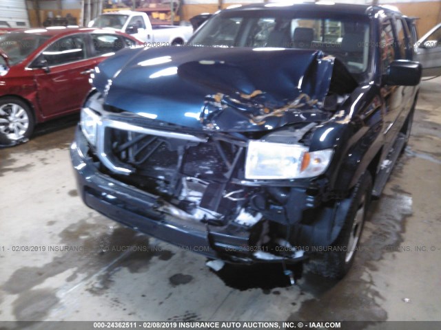 5FPYK1F25AB003112 - 2010 HONDA RIDGELINE RT BLUE photo 6