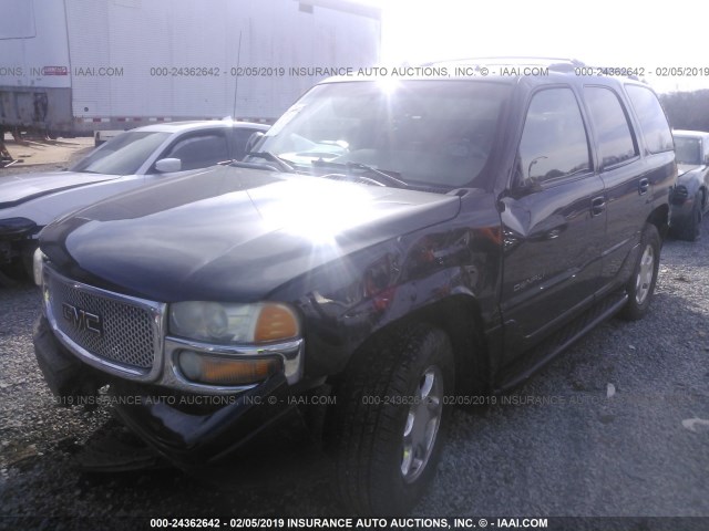 1GKEK63U52J210354 - 2002 GMC DENALI BLACK photo 2