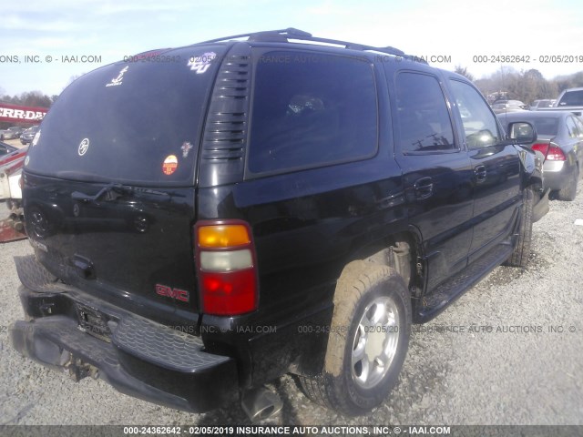 1GKEK63U52J210354 - 2002 GMC DENALI BLACK photo 4