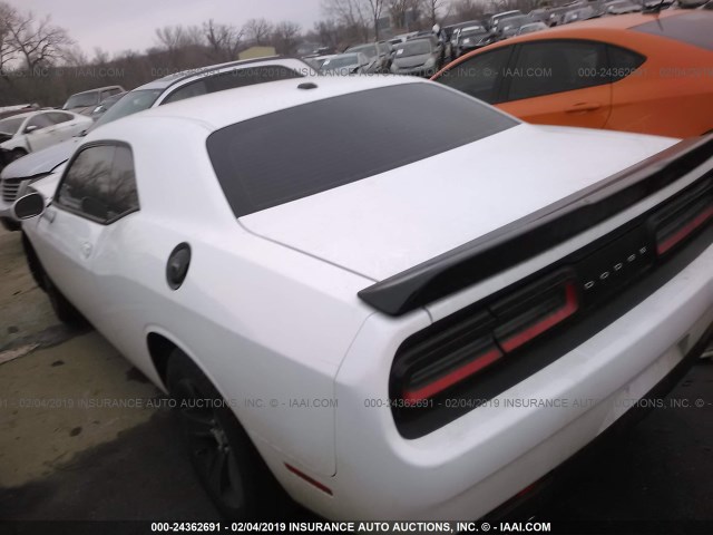 2C3CDZAG0FH816314 - 2015 DODGE CHALLENGER SXT WHITE photo 3