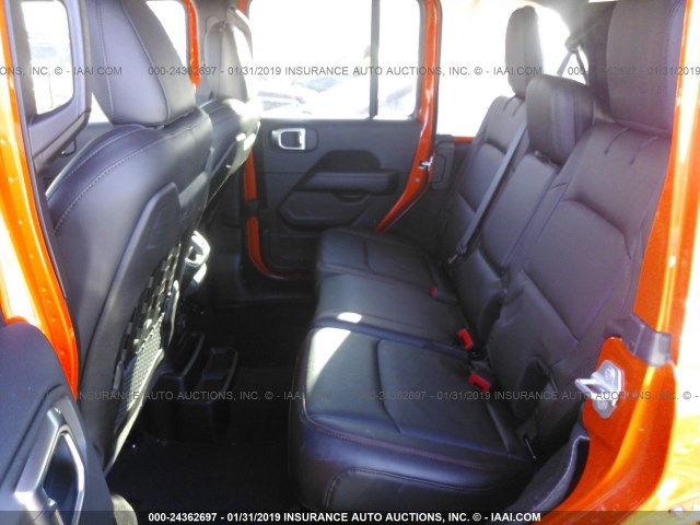 1C4HJXFG2JW258841 - 2018 JEEP WRANGLER UNLIMITE RUBICON ORANGE photo 8