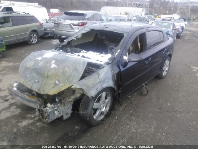 1G1AD5F5XA7140535 - 2010 CHEVROLET COBALT 1LT BLUE photo 2