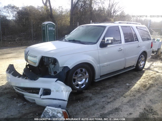 5LMFU27535LJ04783 - 2005 LINCOLN NAVIGATOR WHITE photo 2