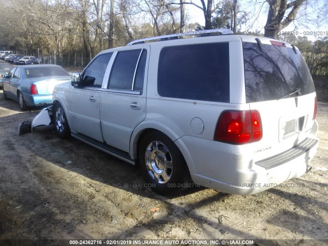 5LMFU27535LJ04783 - 2005 LINCOLN NAVIGATOR WHITE photo 3