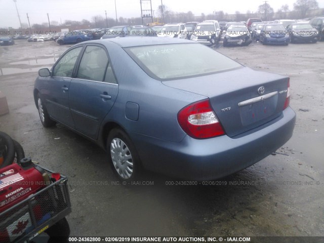 4T1BE30K24U824654 - 2004 TOYOTA CAMRY LE/XLE/SE BLUE photo 3