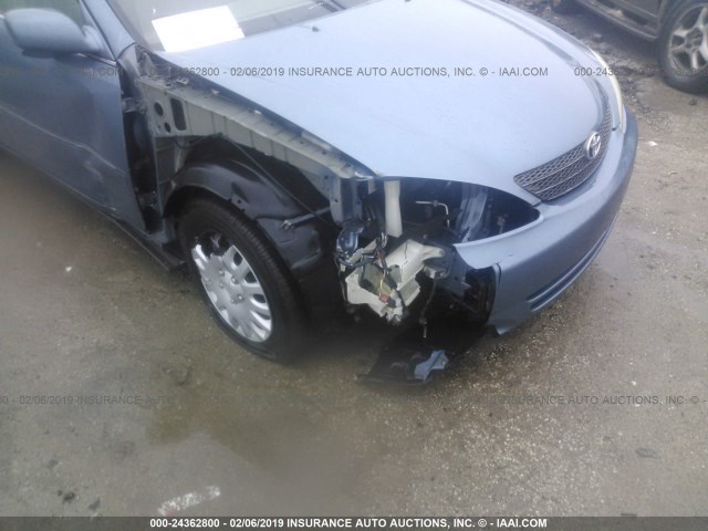 4T1BE30K24U824654 - 2004 TOYOTA CAMRY LE/XLE/SE BLUE photo 6