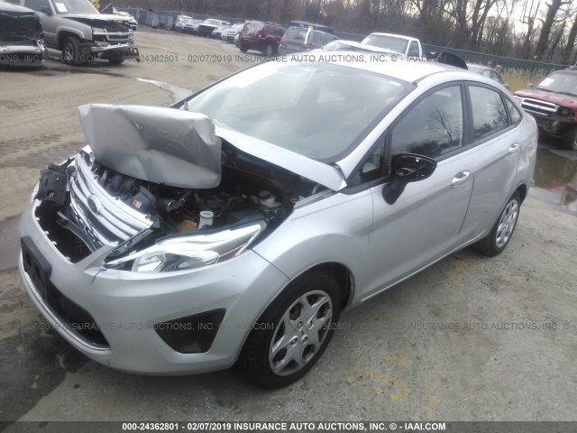 3FADP4BJ2CM170166 - 2012 FORD FIESTA SE SILVER photo 2