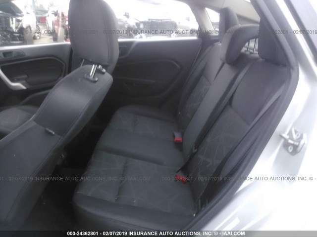 3FADP4BJ2CM170166 - 2012 FORD FIESTA SE SILVER photo 8