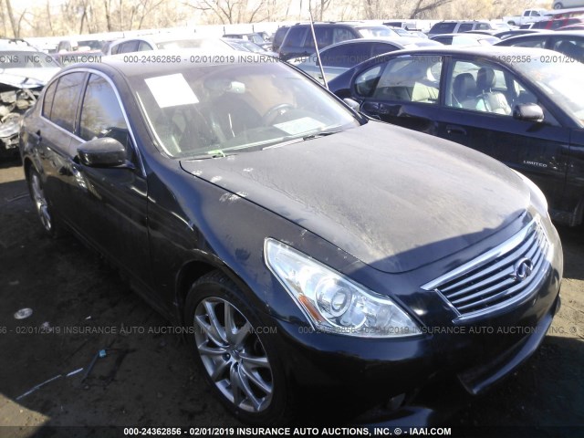 JN1CV6AR6AM251729 - 2010 INFINITI G37 BLACK photo 1