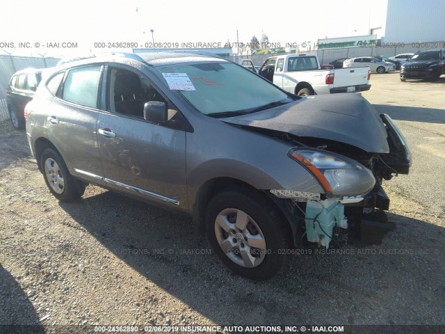 JN8AS5MT3EW601007 - 2014 NISSAN ROGUE SELECT S GRAY photo 1