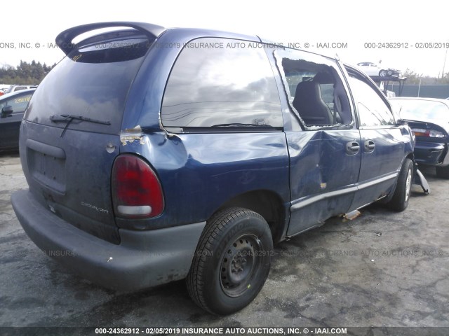 2B4GP2538YR780188 - 2000 DODGE CARAVAN BLUE photo 4