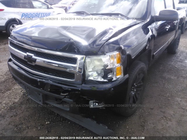 2GCEC13J381196264 - 2008 CHEVROLET SILVERADO C1500 BLACK photo 6