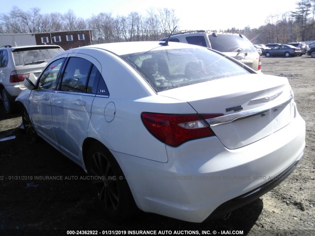 1C3CCBCG6DN634841 - 2013 CHRYSLER 200 LIMITED WHITE photo 3