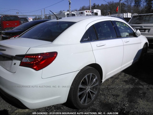 1C3CCBCG6DN634841 - 2013 CHRYSLER 200 LIMITED WHITE photo 4