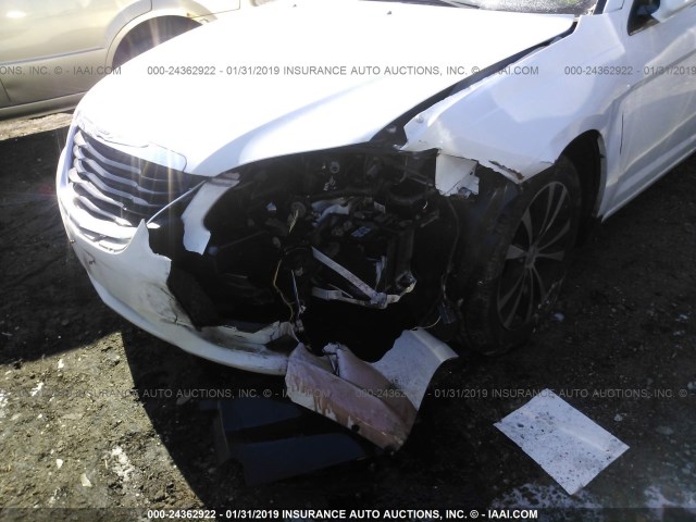 1C3CCBCG6DN634841 - 2013 CHRYSLER 200 LIMITED WHITE photo 6