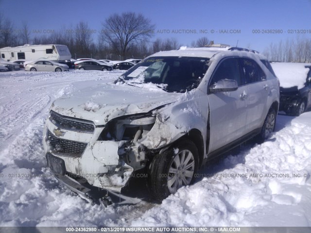 2CNFLGE57B6324471 - 2011 CHEVROLET EQUINOX LTZ WHITE photo 2