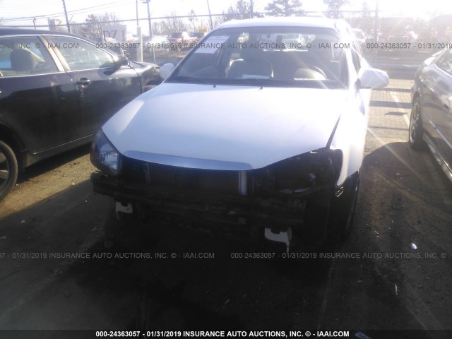 KNAFE221795620757 - 2009 KIA SPECTRA EX/LX/SX WHITE photo 6