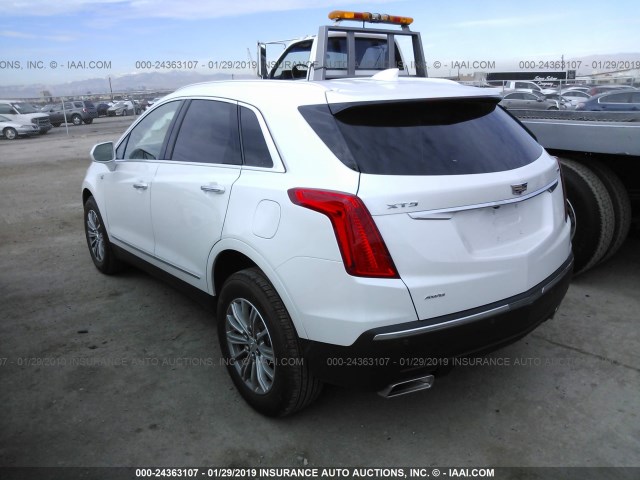 1GYKNDRS0KZ190798 - 2019 CADILLAC XT5 LUXURY WHITE photo 3