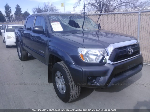 5TFJX4GN3FX039870 - 2015 TOYOTA TACOMA DOUBLE CAB PRERUNNER GRAY photo 1