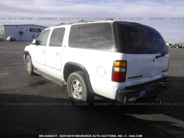 3GNEC16T91G203395 - 2001 CHEVROLET SUBURBAN C1500 WHITE photo 3