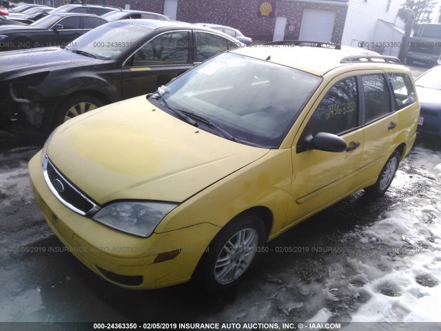1FAFP36N97W135226 - 2007 FORD FOCUS ZXW/S/SE/SES YELLOW photo 2