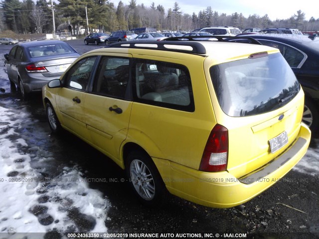 1FAFP36N97W135226 - 2007 FORD FOCUS ZXW/S/SE/SES YELLOW photo 3