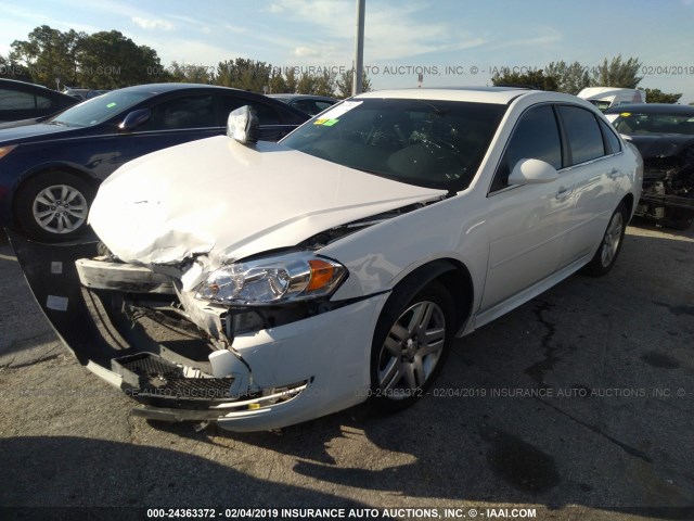 2G1WB5E30E1178872 - 2014 CHEVROLET IMPALA LIMITED LT WHITE photo 2