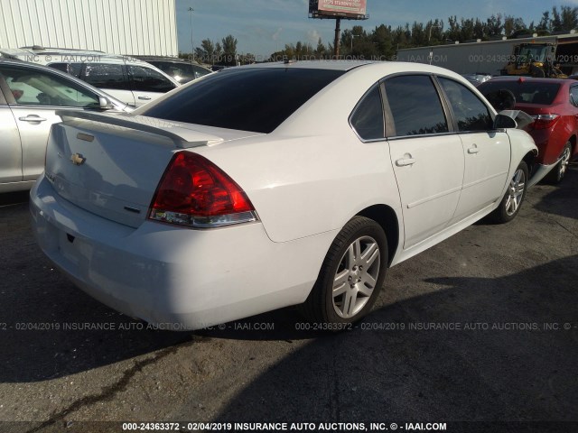 2G1WB5E30E1178872 - 2014 CHEVROLET IMPALA LIMITED LT WHITE photo 4