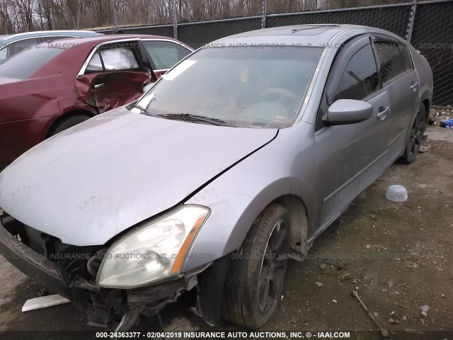 1N4BA41E47C845262 - 2007 NISSAN MAXIMA SE/SL SILVER photo 2