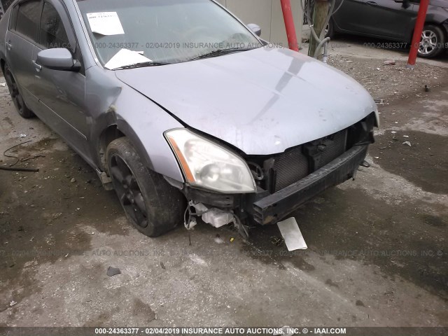 1N4BA41E47C845262 - 2007 NISSAN MAXIMA SE/SL SILVER photo 6