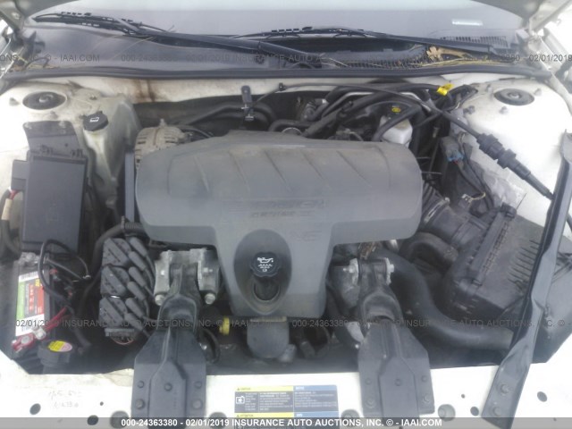 2G2WP552361105968 - 2006 PONTIAC GRAND PRIX WHITE photo 10