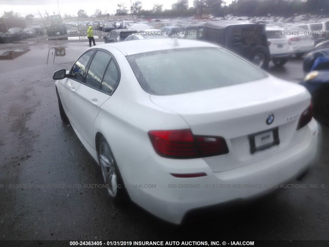 WBAKN9C52FD961462 - 2015 BMW 550 I WHITE photo 3