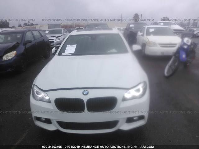 WBAKN9C52FD961462 - 2015 BMW 550 I WHITE photo 6