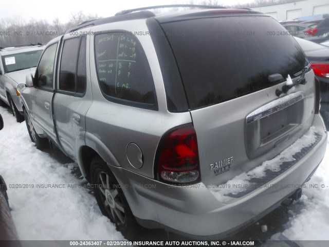 5GADT13S742306541 - 2004 BUICK RAINIER CXL SILVER photo 3