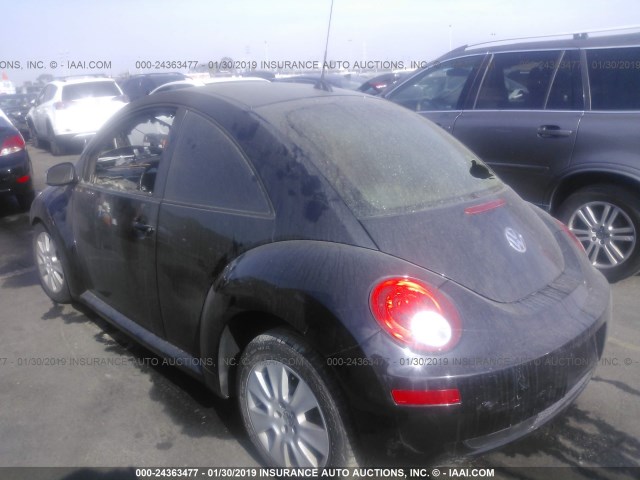 3VWPG31C18M525935 - 2008 VOLKSWAGEN NEW BEETLE S BLACK photo 3