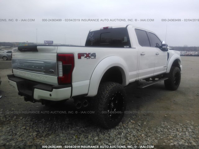 1FT7W2BT6KED25998 - 2019 FORD F250 SUPER DUTY WHITE photo 4