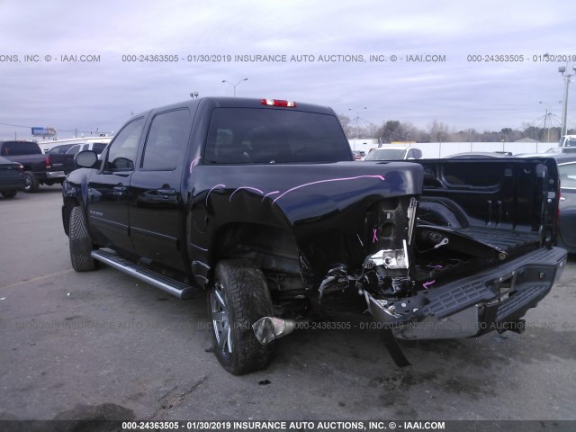 3GCPCTE01BG227485 - 2011 CHEVROLET SILVERADO C1500 LTZ BLACK photo 3