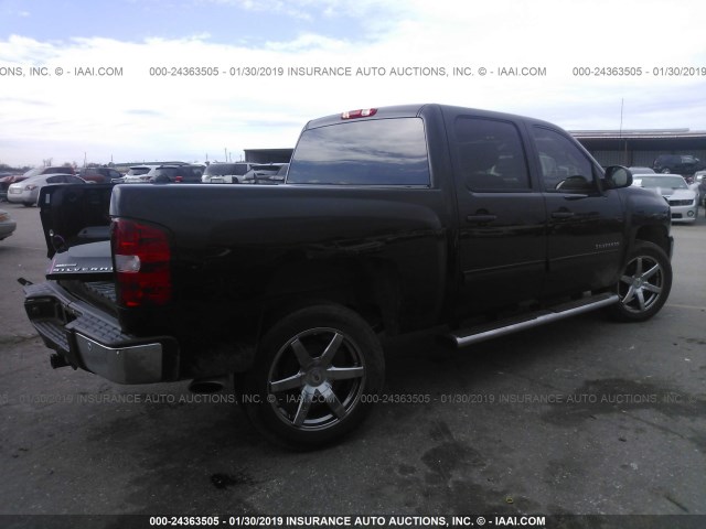 3GCPCTE01BG227485 - 2011 CHEVROLET SILVERADO C1500 LTZ BLACK photo 4