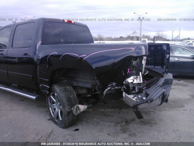 3GCPCTE01BG227485 - 2011 CHEVROLET SILVERADO C1500 LTZ BLACK photo 6