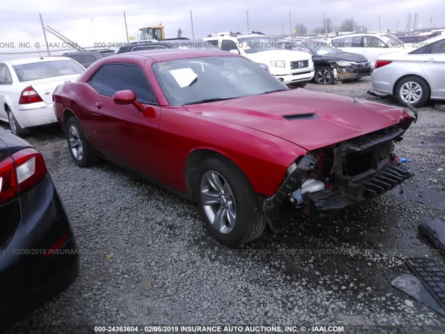 2C3CDZAG2GH131491 - 2016 DODGE CHALLENGER SXT RED photo 1