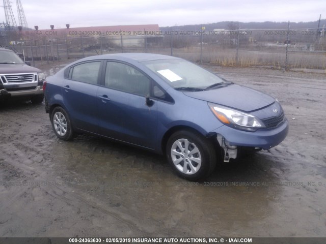 KNADM4A30G6699320 - 2016 KIA RIO LX BLUE photo 1