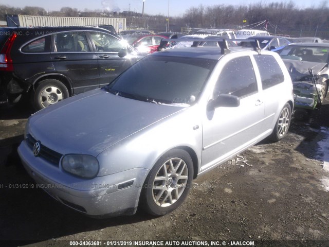 9BWDE61J634028451 - 2003 VOLKSWAGEN GTI SILVER photo 2