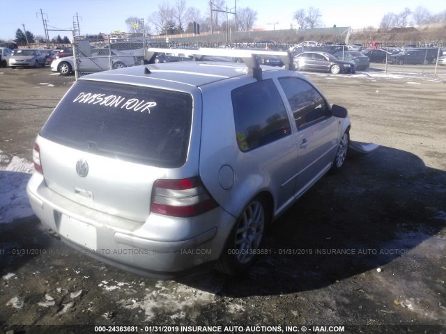 9BWDE61J634028451 - 2003 VOLKSWAGEN GTI SILVER photo 4